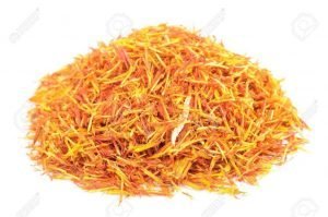 12335962 safflower substitute for saffron isolated on white background 300x199 - Phân Biệt Các Loại Saffron Theo Chiều Dài Sợi Nhụy